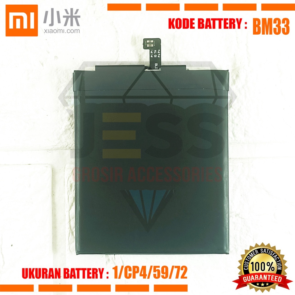 Baterai Battery Original Xiaomi BM33 &amp; BM-33 For type HP Batre Mi 4i - Mi4i