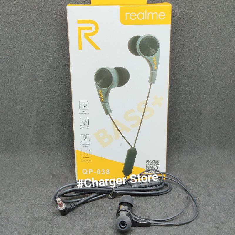 Headset Magnet Realme Super Xtra BASS+ HD Realme 038 Music Stereo Earphone Handsfree