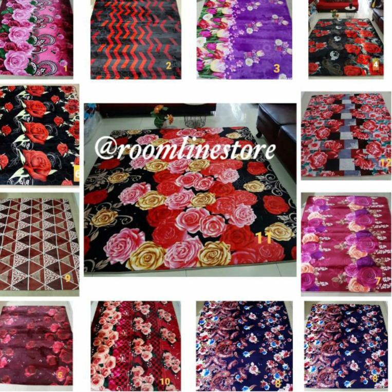 [KODE 4337] Karpet Malaysia Ukuran 190 X 220 / Dekorasi Murah / karpet Ambal Empuk Busa Murah [COD R