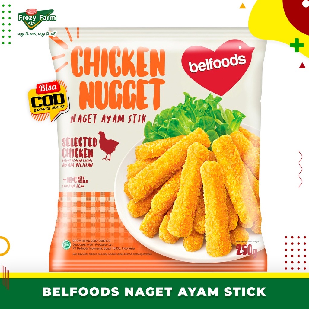 

BELFOODS CHICKEN NUGGET STICK 250 GRAM