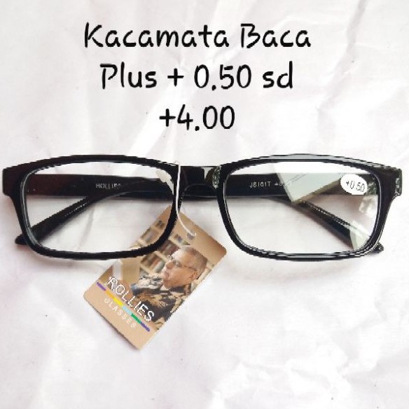 TERMURAH !! Kacamata Baca Plus +0.50 sd +4.00 Pria Wanita | JS101T