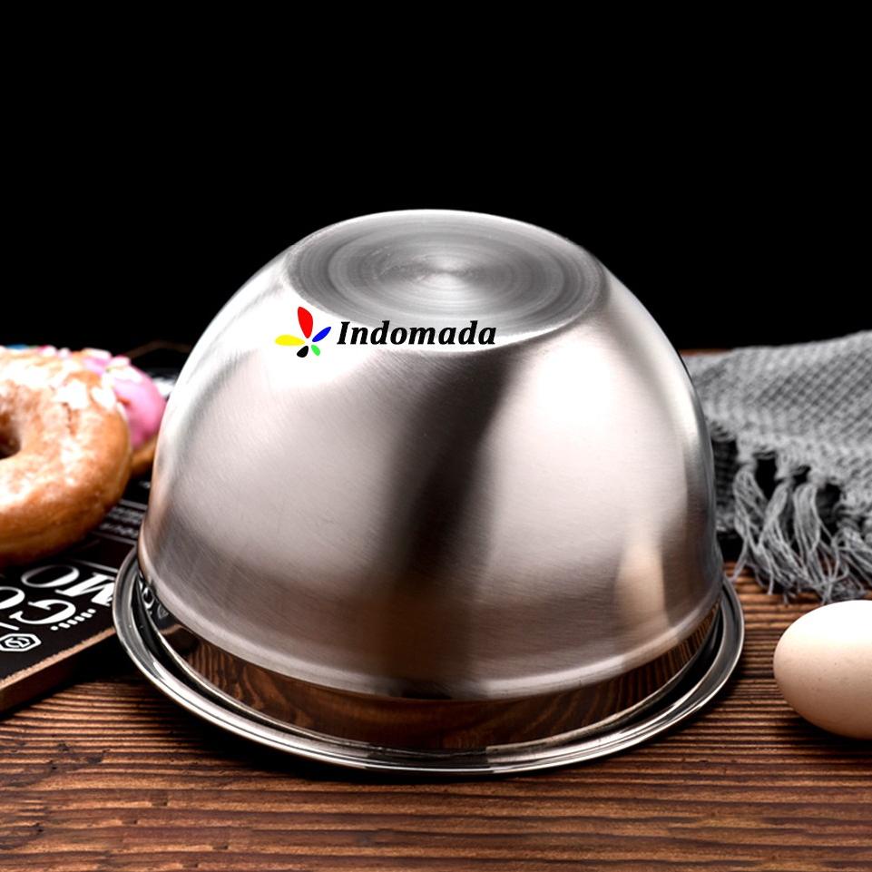 Diskon Promo➡ Indomada Baskom Mangkok Mixing Bowl Stainless Steel Besar 30 cm Kecil 22 cm 71