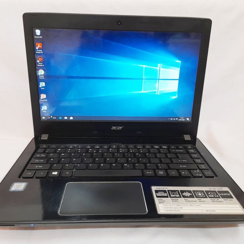 Acer E5-475 Core i3-6006U FULLSET Ram4GB HDD500GB 14" Second