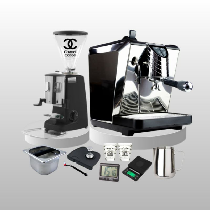 Paket Mesin Kopi Espresso Simonelli Oscar 2 + Grinder Mazzer Super Jolly Dosserless + Tools