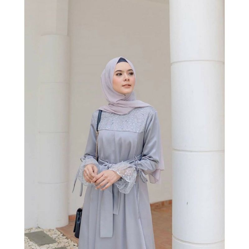 [ COD ] ZHIRANA DRESS l ZIHRANA MAXI FASHION MUSLIM TERBARU GAUN BRUKAT ZINARA TERMURAH