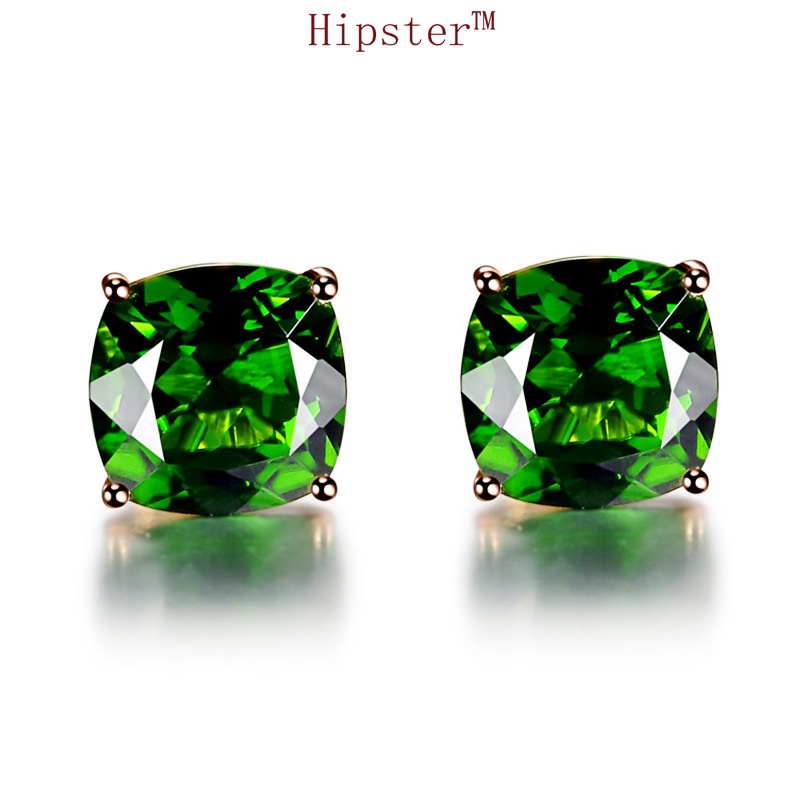 New Hot Sale Fashion Beautiful Square Crystal Simplicity Stud Earrings