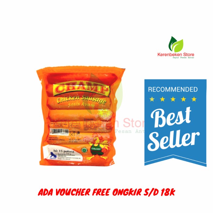 

Sosis Ayam CHAMP isi 15pcs
