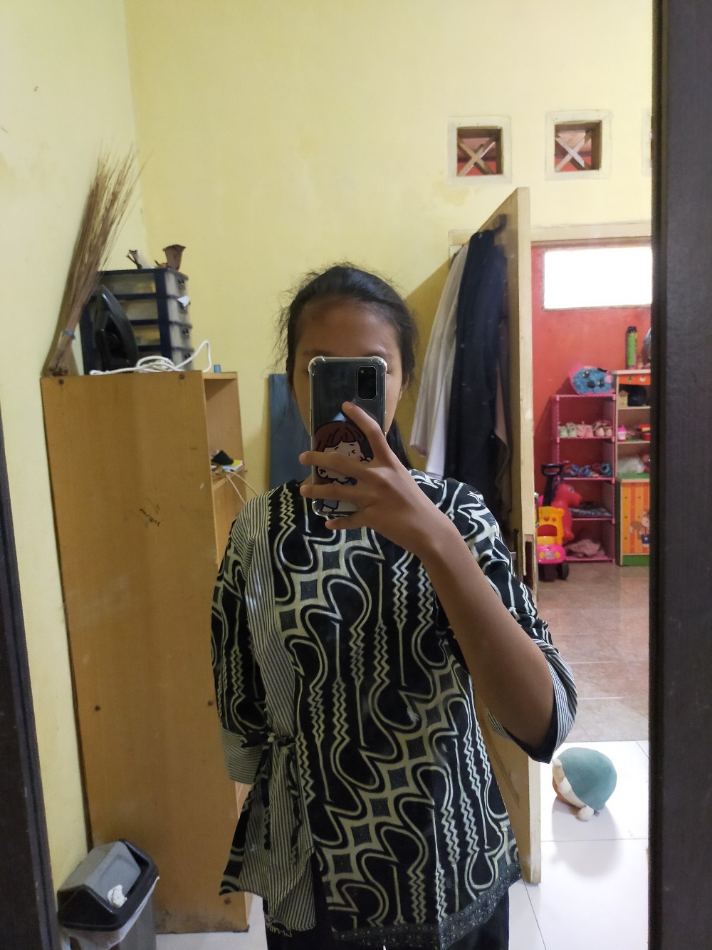 Batik Wanita Asj Sa Hrb026 Kenongo Kemeja Tosca Pendek