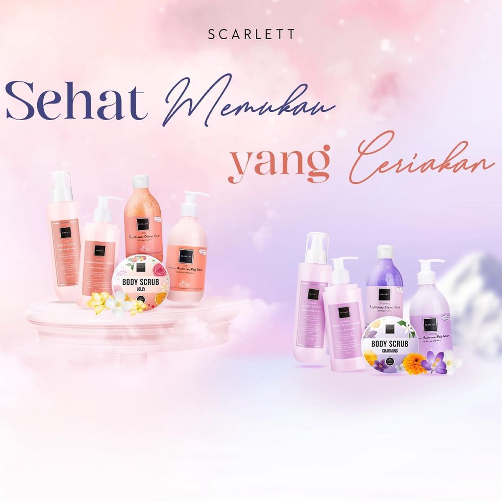 ✿ MADAME ✿ SCARLETT WHITENING CHARMING SERIES - CHARMING BODY CARE BPOM ORIGINAL