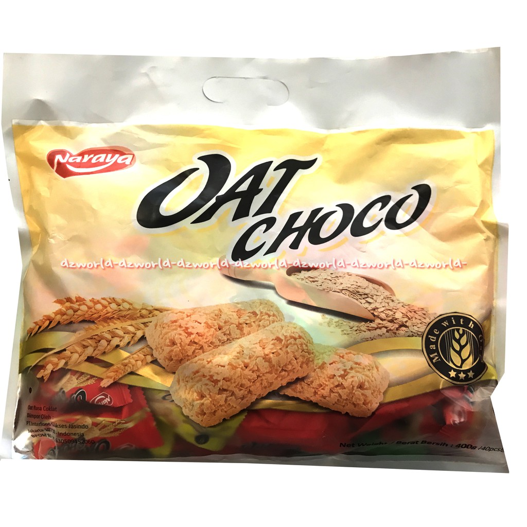 Naraya Oat Choco Original Snack Sereal Oatmilk 40pcs Original Pandan Sweet Potato