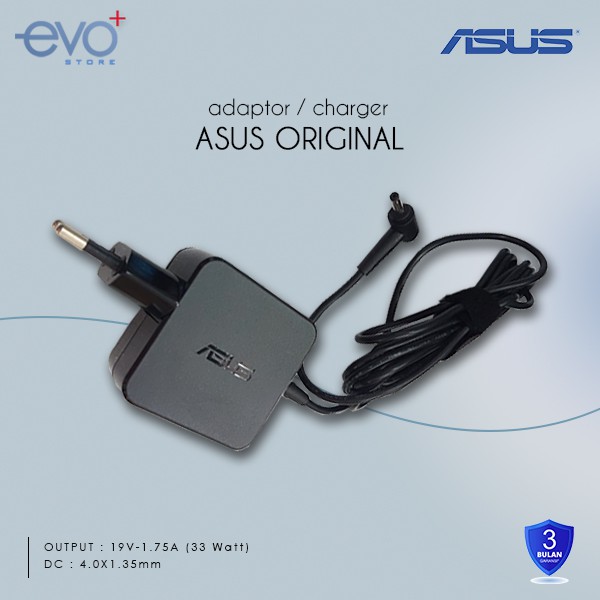 ADAPTOR CHARGER ASUS 19V 1.75A MINI DC 4.0X1.35mm JACK MEDIUM X200CA series X441ma series