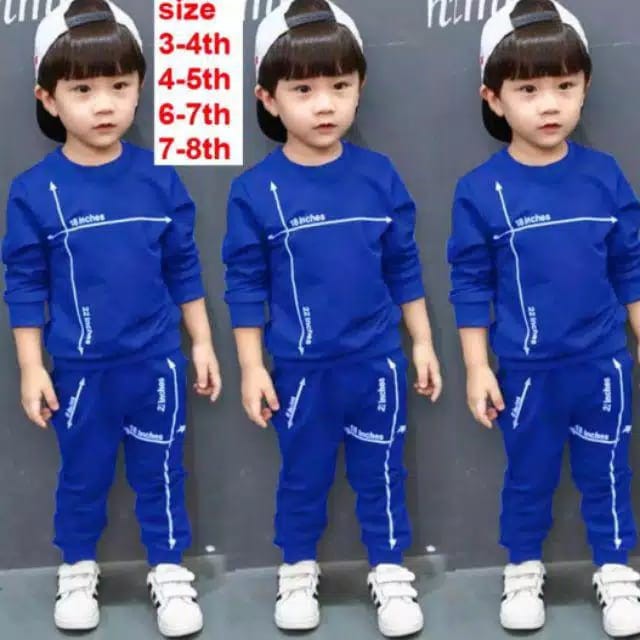 Setelan Dimension 1 - 10 Tahun Baju Setelan Sweater Anak