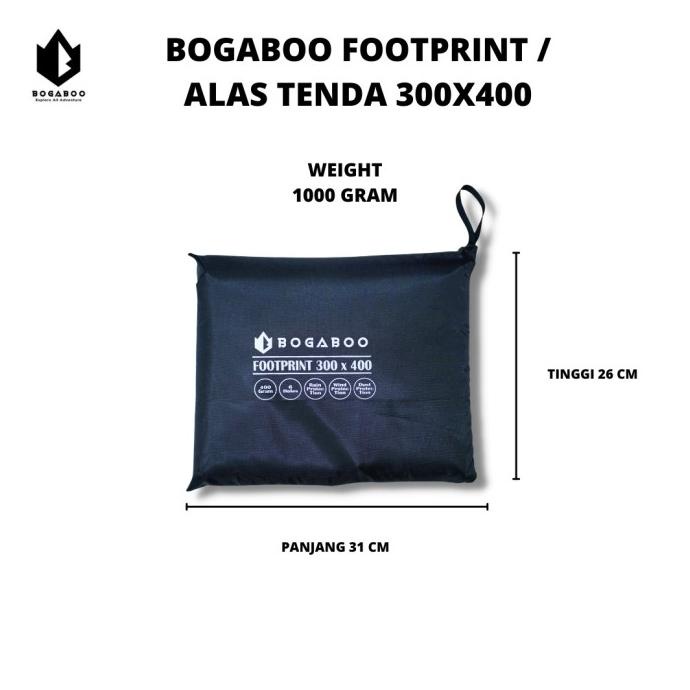 Footprint / Alas Tenda Bogaboo 3 M X 3 M Terpal Tenda DOME FAMILY