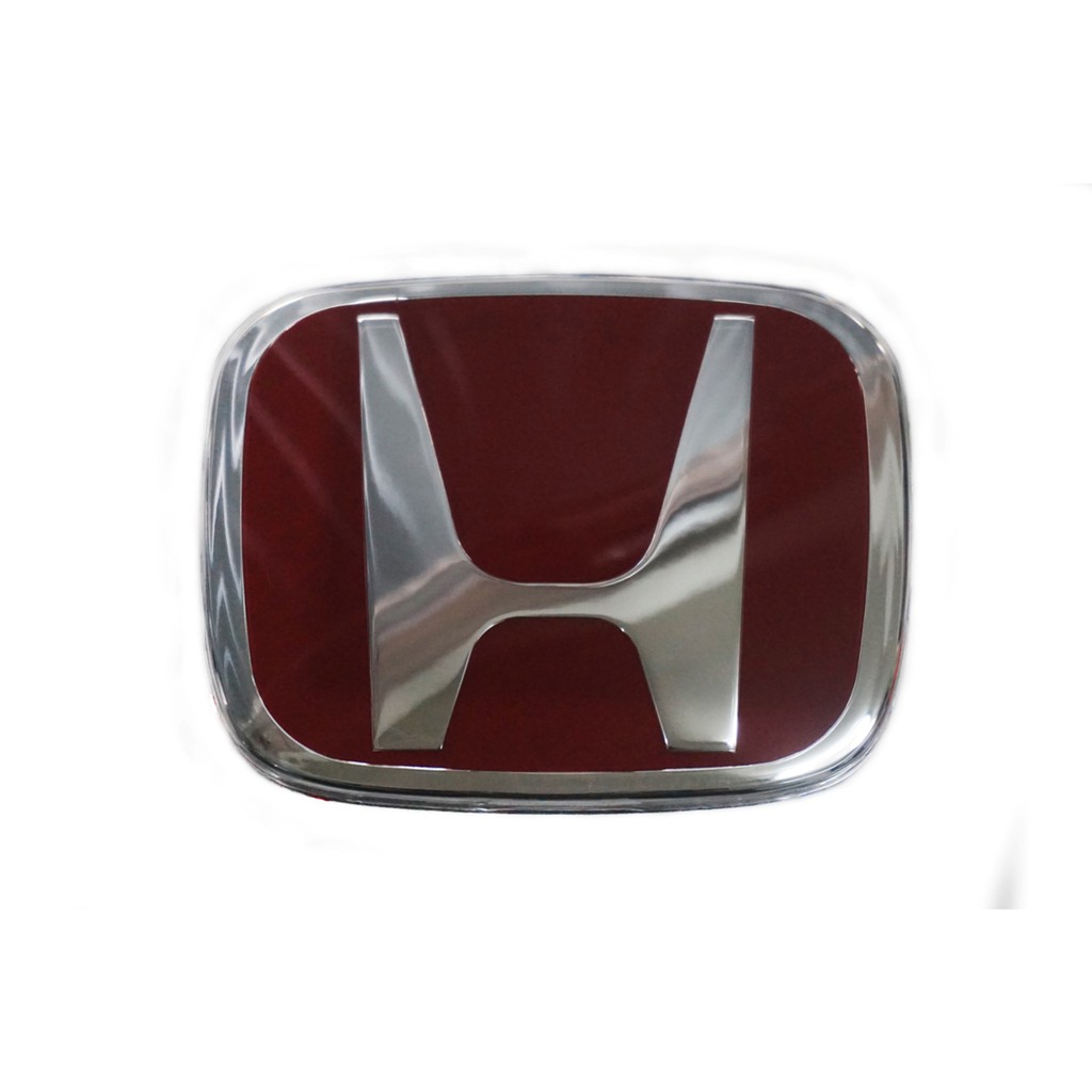 Emblem Logo Honda Merah Silver RED Made In Japan Ori