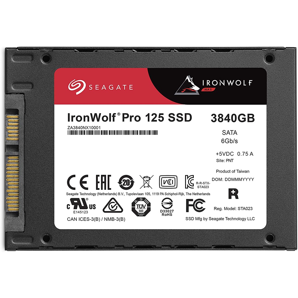 SEAGATE IRONWOLF PRO 125 SSD 3840GB 2.5&quot; SATA NAS SSD