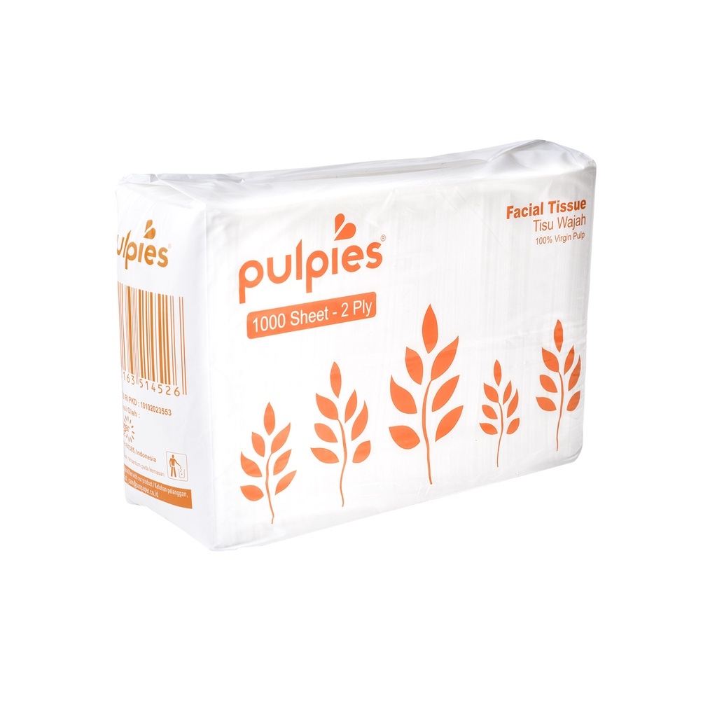 Tissue Wajah Pulpies 2ply 1000 Sheet