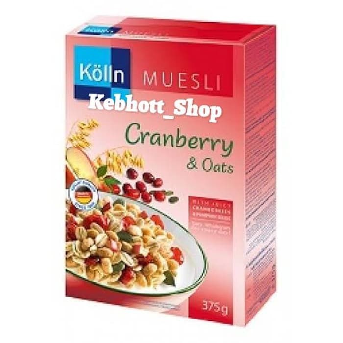 

Sereal Kolln Muesli Cranberry & Oats cereal 375gr