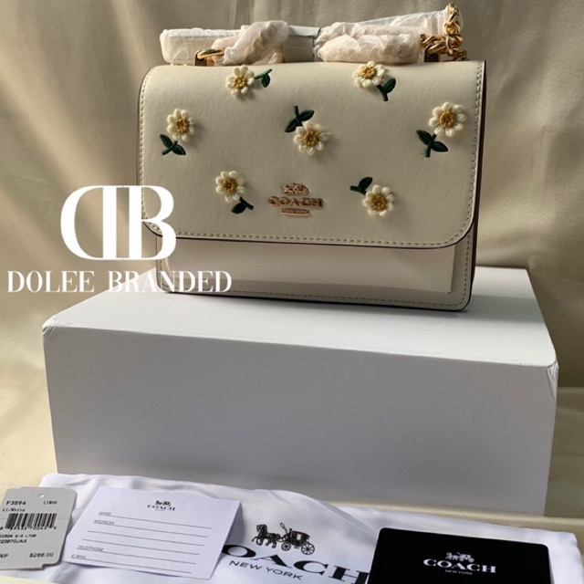 [READY] COACH KLARE CROSSBODY WITH DAISY EMBROIDERY