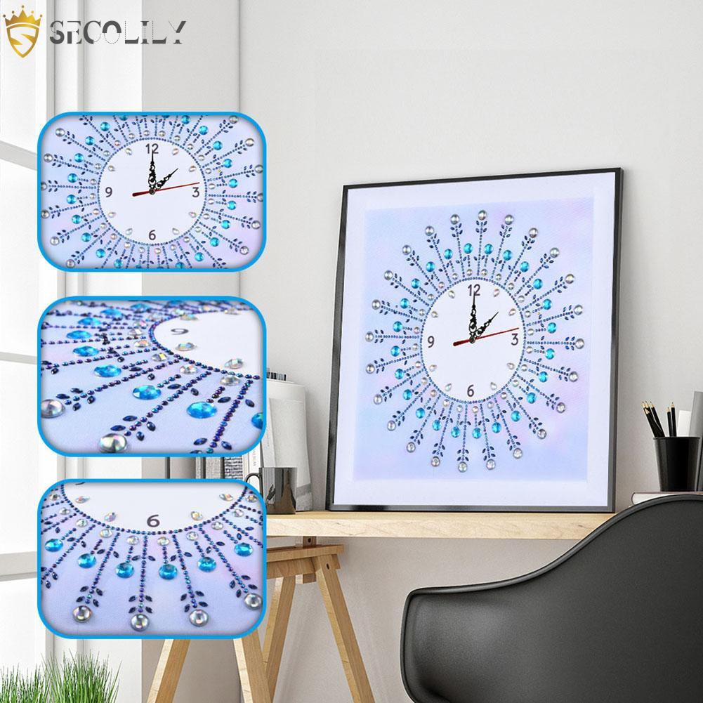 Diy Special Shaped Diamond Painting Sun Flower Wall Clock Craft Home Decor Shopee Indonesia