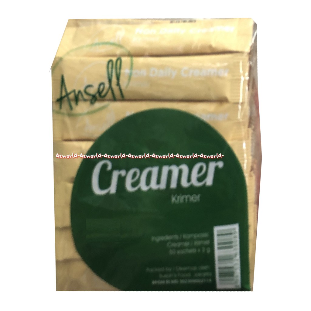 Ansell Creamer Krimer 50 Sachet Krimer Saset Untuk Teh Susu Kopi Ansel Creamer Creamy Membuat Krim Bubuk Ancel 50sachet