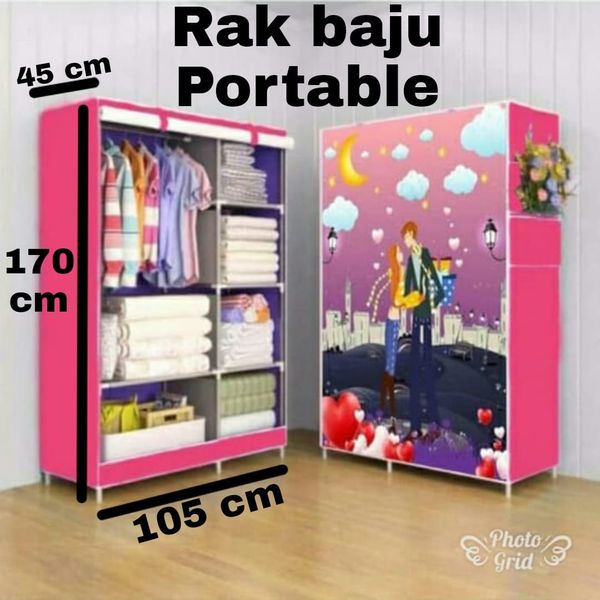 Rak baju Portable