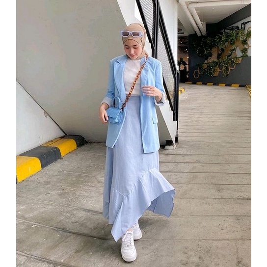 BEFAST - ZRX OOTD Rok MONA / HANNA SKIRT / Rok Maxy Wanita / Pakaian Wanita Casual / Rok Kondangan/Pesta / Rok Polos Formal / Fashion Wanita Hijab / Rok Keluaran Terbaru