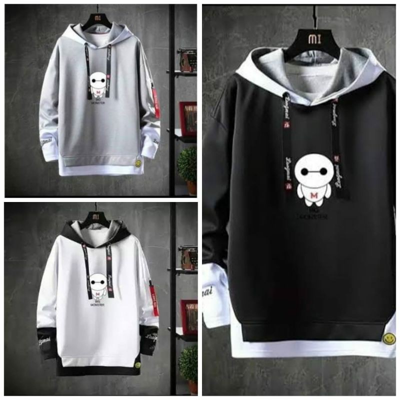 Big Monster Sweater Hoodie Jumper Unisex Couple jaket Hoodie