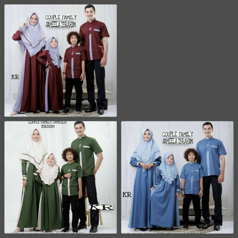COUPLE KELUARGA FAMILY/KOKO SYARI MAXY/ COUPLE SET LEBARAN