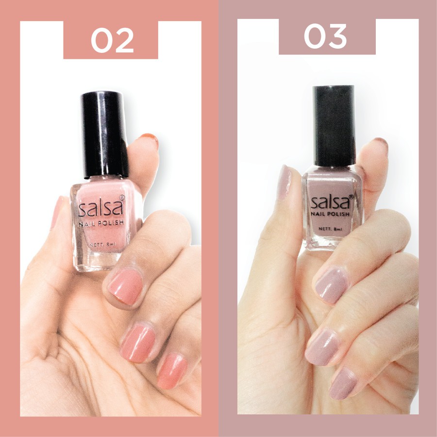 ^ KYRA ^ ECER per 1 Pcs - Kutek Salsa  - Cat Kuku Salsa Nude Series Nail Polish - 8ml