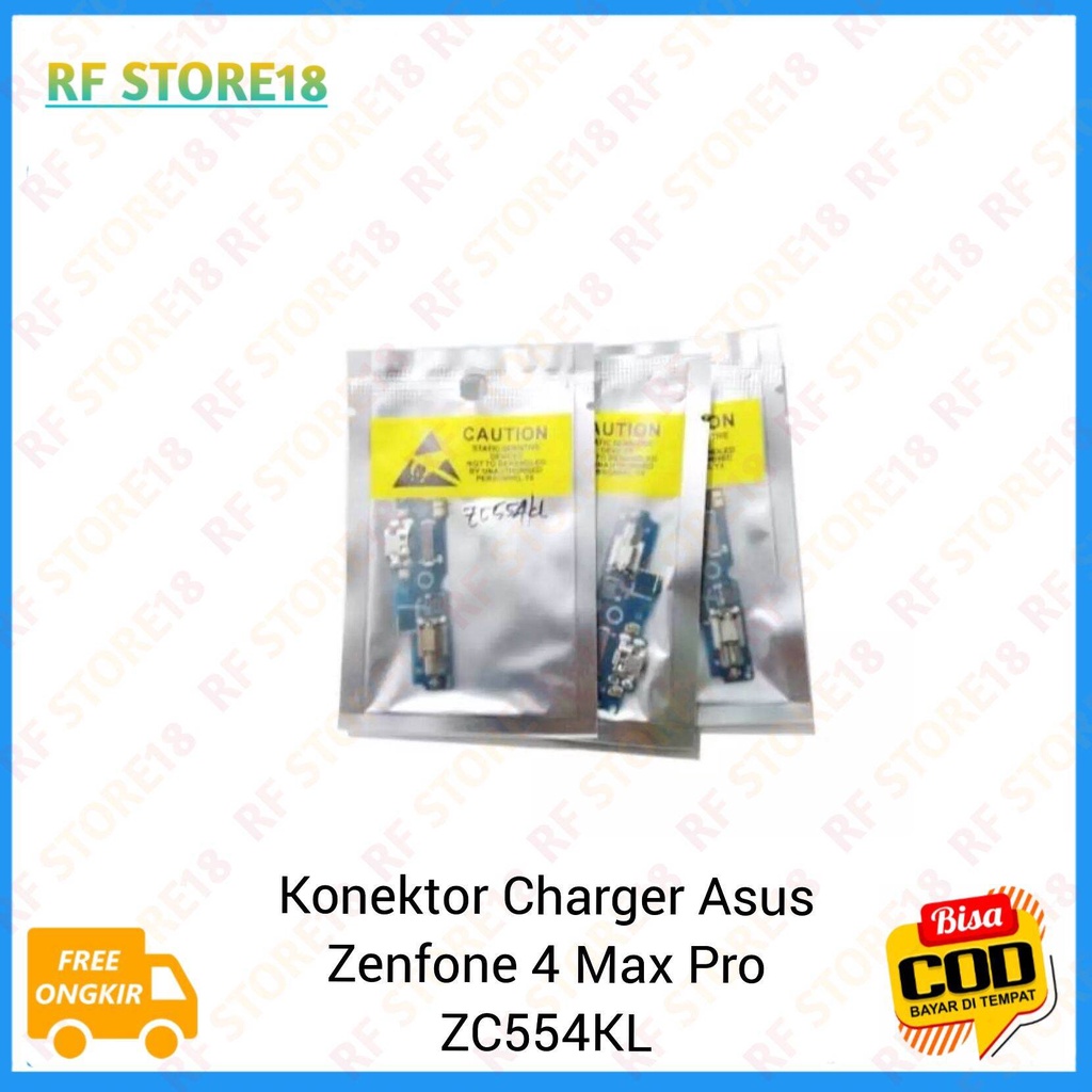Flexible Charger Con Tc Konektor Charger Asus Zenfone 4 Max Pro / ZC554KL Original 100% Papan Cas Ca