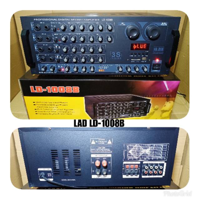 AMPLI KARAUKE LAD LD 1008B PROFESIONAL DIGITAL MIXING AMPLIFIER