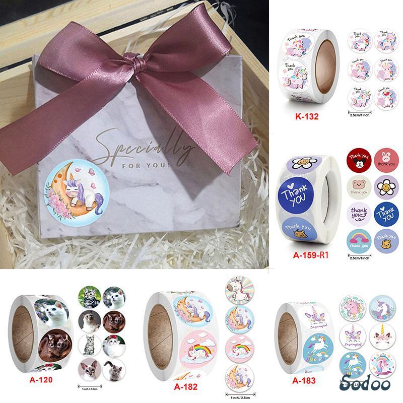 

Anak-anak Kartun Lucu Stiker Menyenangkan Liburan Manual DIY Dekoratif Penyegelan Stiker Terima Kasih Tag - SO - SO