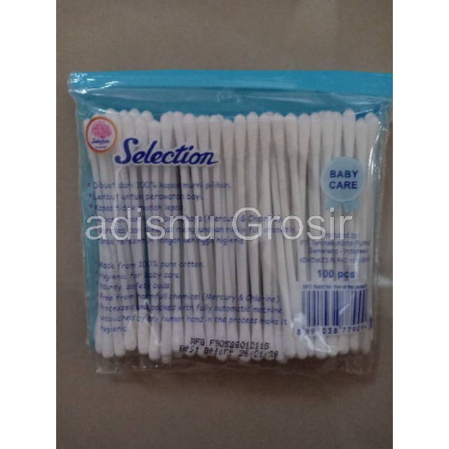 Cotton Bud Selection Baby Isi 100 Pcs