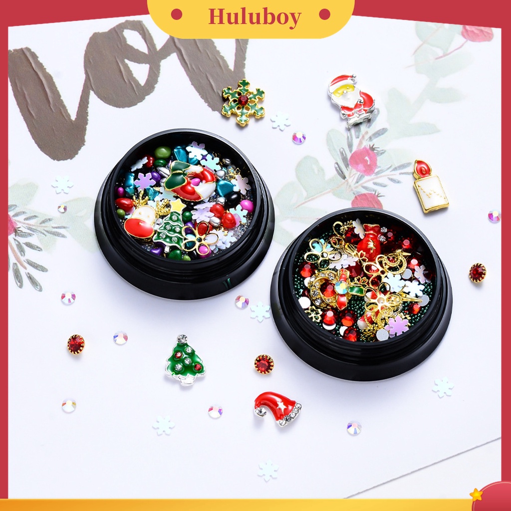 Huluboy Huluboy♡ Serpihan Tema Natal 3D Untuk Dekorasi Nail Art