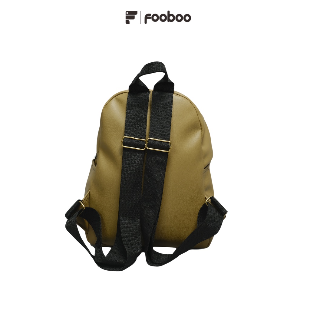 Foboo - Tas Ransel Mini Kulit sintetis Kualitas Premium Stylish untuk Jalan-Jalan