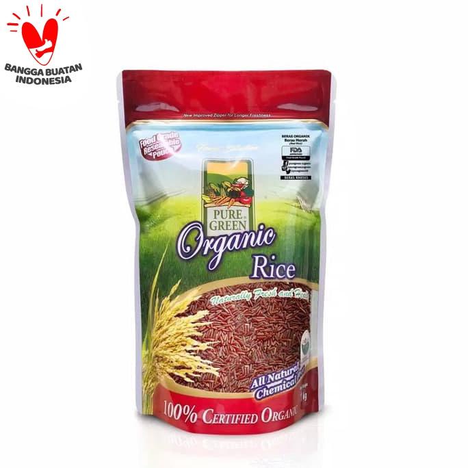 

Big Sale Puregreen Organic Rice Beras Organik Beras Merah (Red Rice) 1 kg Promo Awal tahun