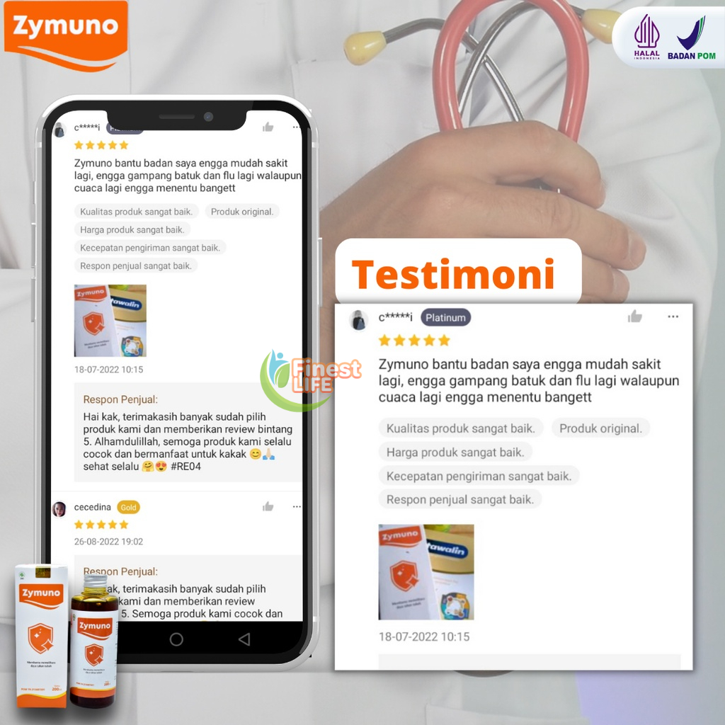 ZYMUNO – Booster Vitamin Herbal 5X Cegah Kanker Tingkatkan Daya Tahan Tubuh Imun Jaga Kesehatan Tubuh Cegah Flu Demam Batuk Masalah Pencernaan Bantu Percepat Penyembuhan Penyakit Imboost AntiVirus anti Virus Radang Covid