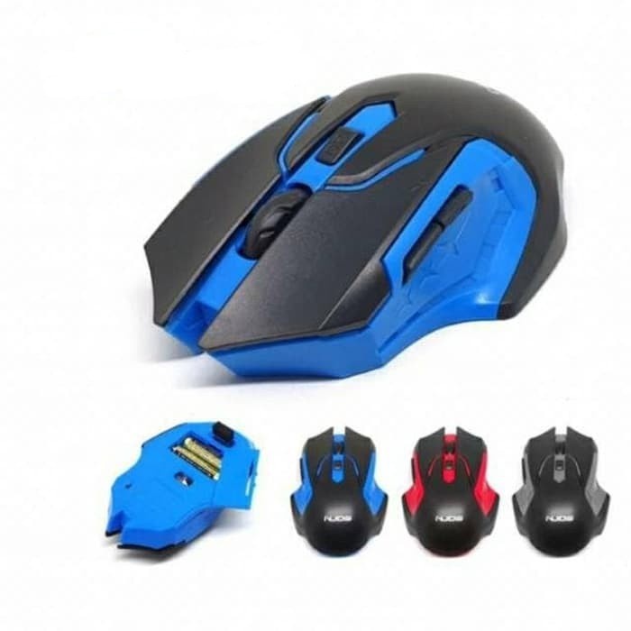 Mouse Gaming Wireless Bluetooth USB 2.4Ghz PC Komputer Laptop