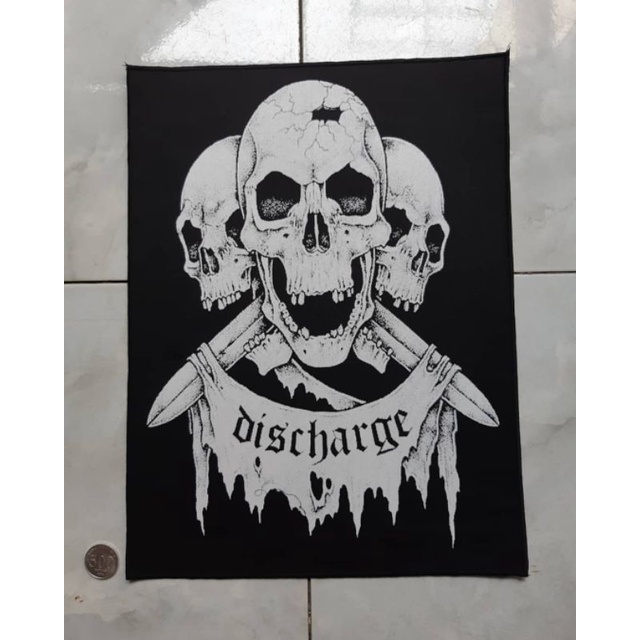 backpatch / emblem punggung band discharge