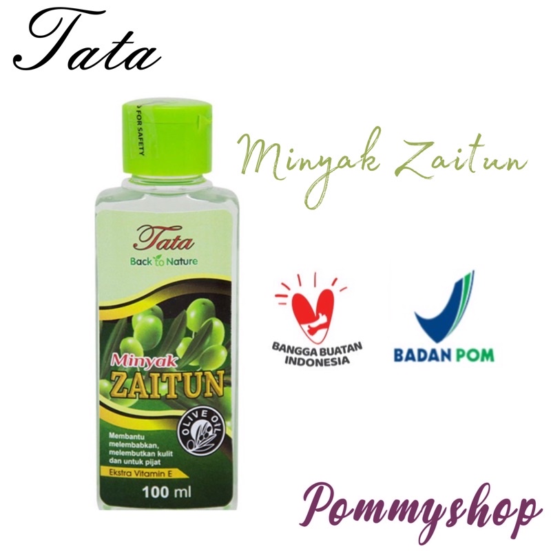 Tata Zaitun Massage Oil / Minyak Zaitun Vitamin E BPOM 100ml