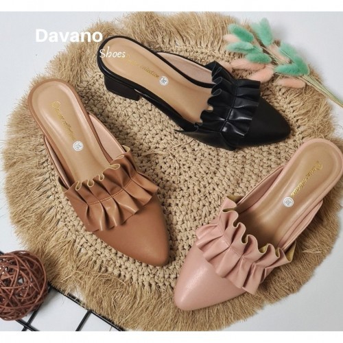 SANDAL WANITA LESLIE HEELS RAMPLE 5 CM DAVANO  ML-004