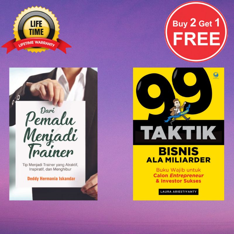 Dari Pemalu Menjadi Trainer 99 Taktik Bisnis Ala Miliarder