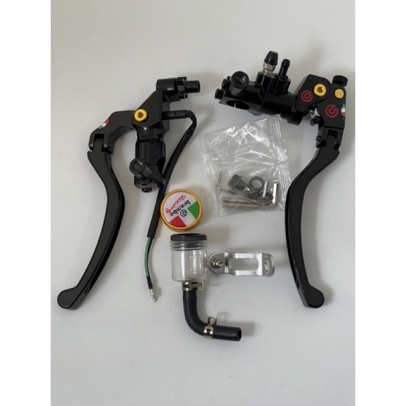 MASTER REM IZUMI FULL BLACK FULLBLACK MASTER REM SET KIRI KANAN NMAX PCX ADV DLL UNIVERSAL SEMUA MOTOR