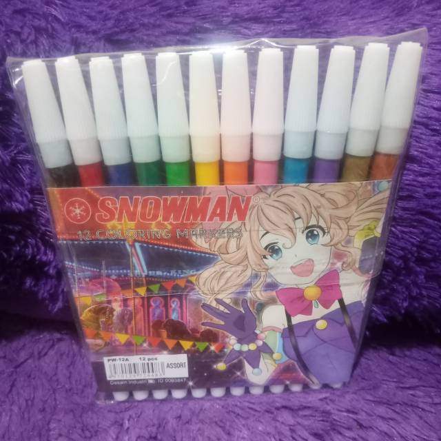 

Spidol snowman 12 warna