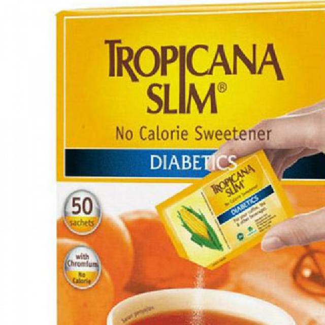 

tropicana slim no calorie sweetener diabetics 50x2 gram