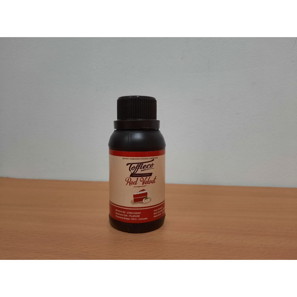 

Toffieco Perisa Pewarna Red Velvet Flavoring Coloring Cake Kue 100gr