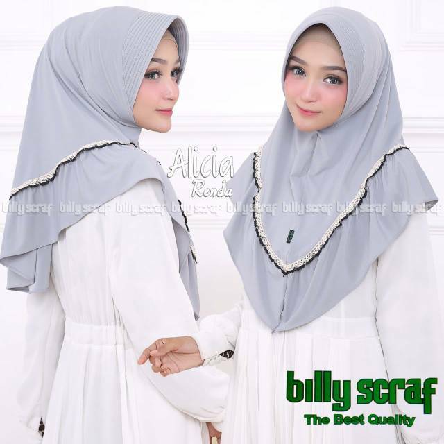 HIJAB INSTAN ALICIA RENDA ORY BILLY/ KHIMAR MINI RENDA