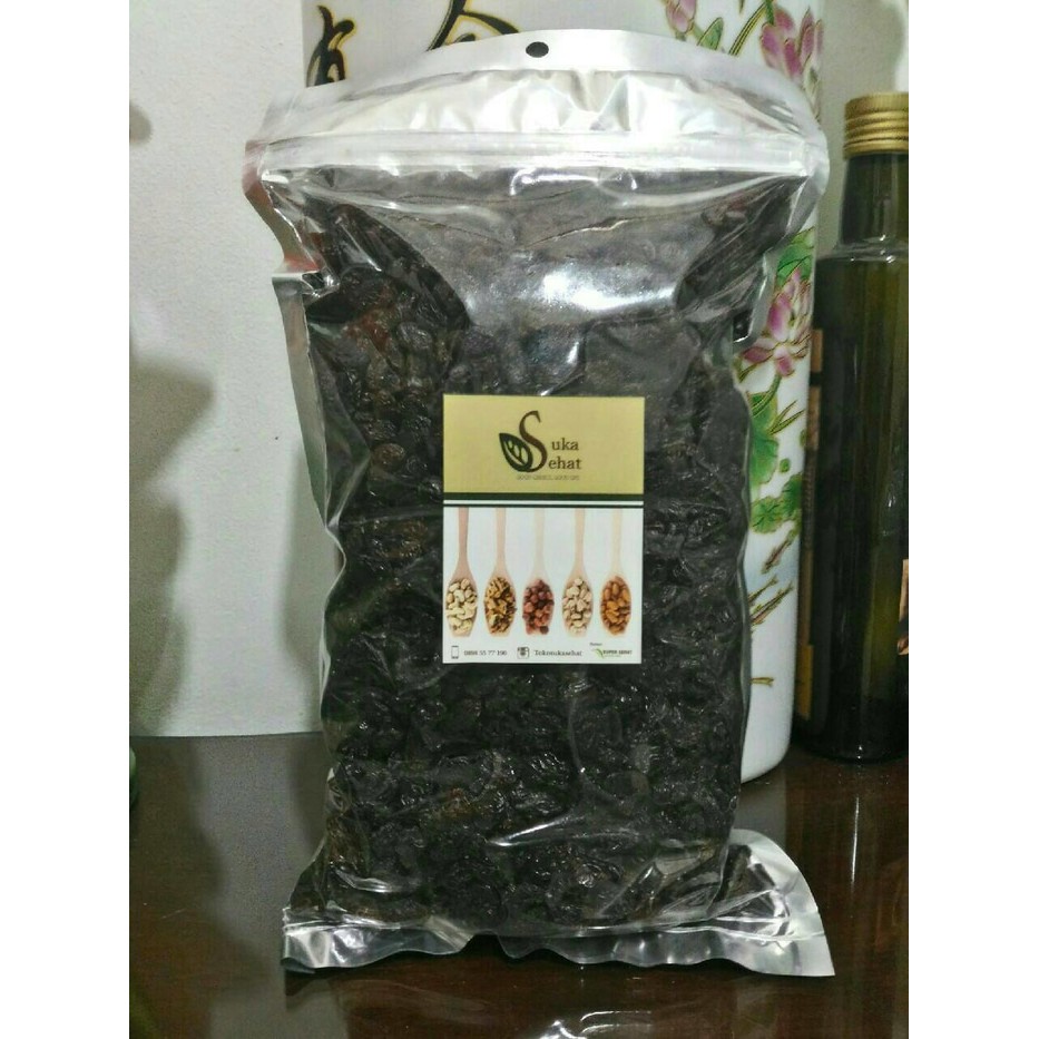 

Kismis Hitam Organik Tokosukasehat ( Black Raisins Organic ) -500gram