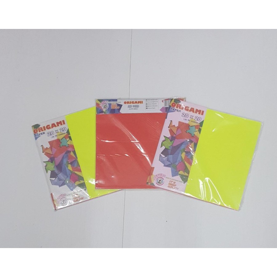 

KERTAS LIPAT ASTURO 20X20 (50lembar) | ORIGAMI