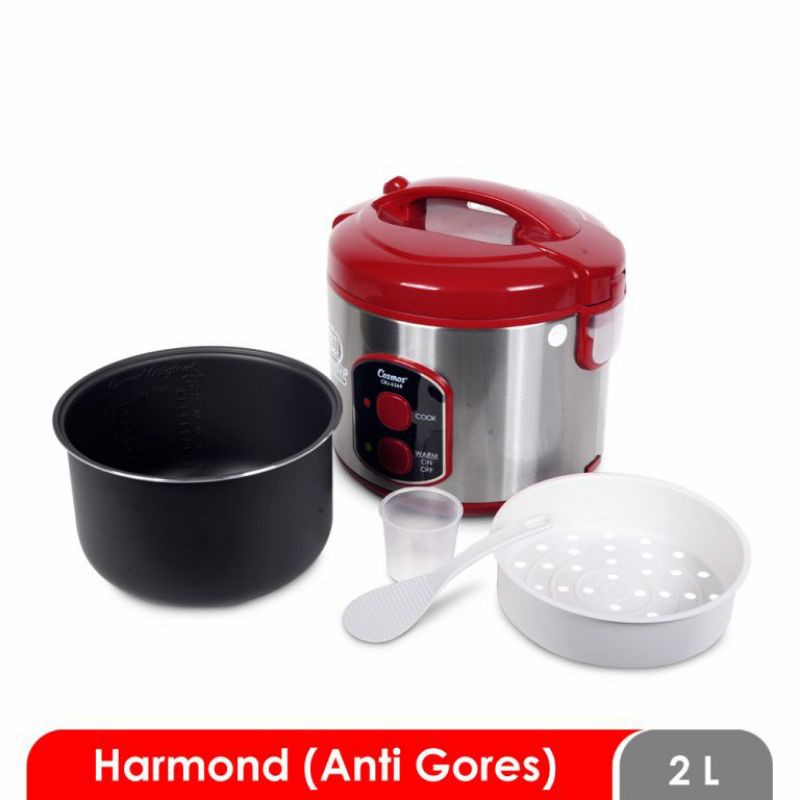 Rice Cooker Cosmos Harmond 6368 kapasitas 2 Liter Anti Gores Murah